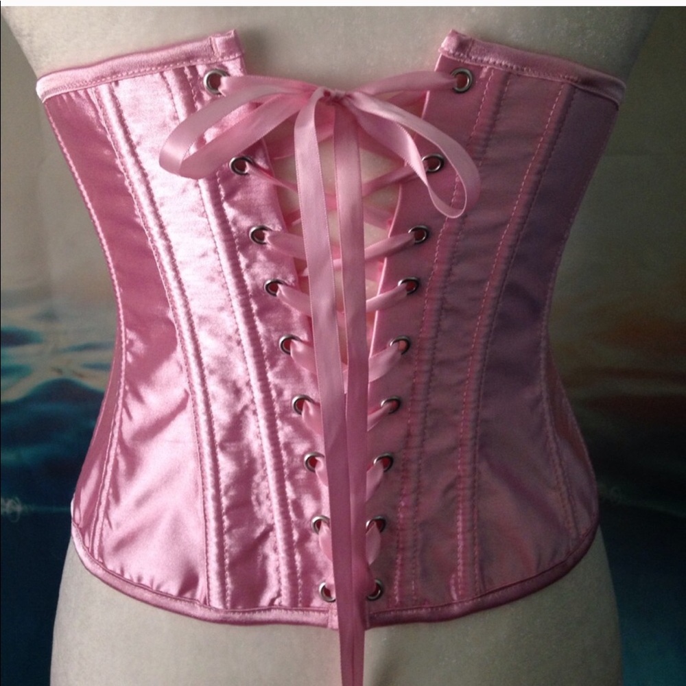 Vintage Pink Corset - Picture 4 of 5